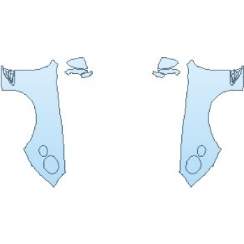 PAINT PROTECTION KIT - 2022 BENTLEY CONTINENTAL GT SPEED CONVERTIBLE FULL FENDERS (WRAPPED EDGES) - PRECUT PPF CLEAR BRA WRAP