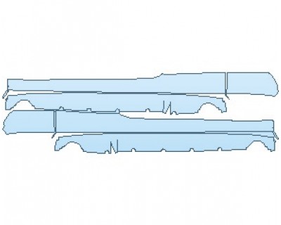 PAINT PROTECTION KIT - 2021 BENTLEY CONTINENTAL GT SPEED CONVERTIBLE ROCKER PANELS - PRECUT PPF CLEAR BRA WRAP