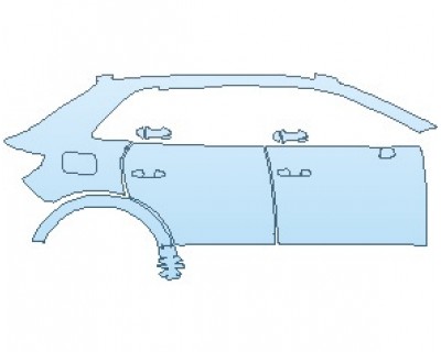 2021 AUDI Q3 PREMIUM PLUS REAR QUARTER PANELS RIGHT SIDE