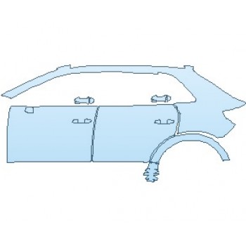 PAINT PROTECTION KIT - 2025 AUDI Q3 PREMIUM REAR QUARTER PANELS LEFT SIDE - PRECUT PPF CLEAR BRA WRAP