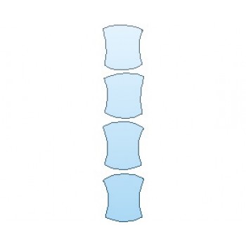 PAINT PROTECTION KIT - 2023 NISSAN ROGUE SL DOOR CUPS IN CUP DESIGN - PRECUT PPF CLEAR BRA WRAP