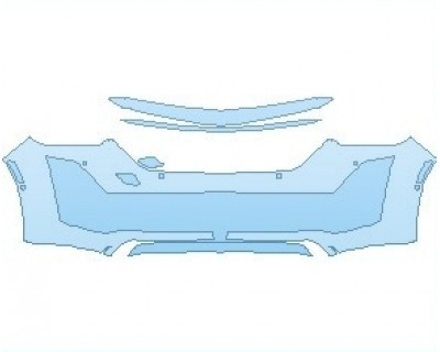 PAINT PROTECTION KIT - 2024 CADILLAC CT5 LUXURY BUMPER WITH SENSORS - PRECUT PPF CLEAR BRA WRAP