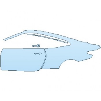 PAINT PROTECTION KIT - 2021 BMW 4 SERIES M440I COUPE REAR QUARTER PANEL AND DOOR LEFT SIDE - PRECUT PPF CLEAR BRA WRAP