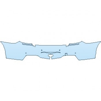 PAINT PROTECTION KIT - 2019 BMW 6 SERIES M-SPORT CONVERTIBLE REAR BUMPER WITH SENSORS - PRECUT PPF CLEAR BRA WRAP