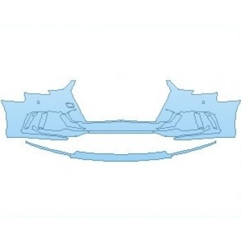 PAINT PROTECTION KIT - 2020 AUDI RS3 SPYDER BUMPER WITH SENSORS - INVISIBLEMASK - 3M PAINT PROTECTION