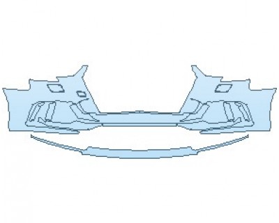 PAINT PROTECTION KIT - 2020 AUDI RS3 SPYDER BUMPER WITH WASHERS - INVISIBLEMASK - 3M PAINT PROTECTION