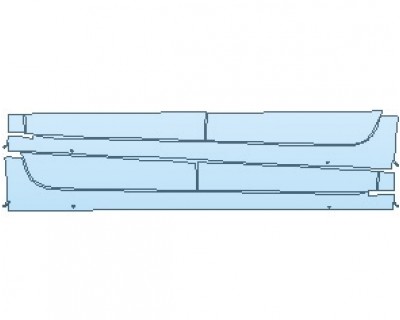 2025 CHRYSLER VOYAGER LX ROCKER PANELS - PRECUT PPF CLEAR BRA WRAP