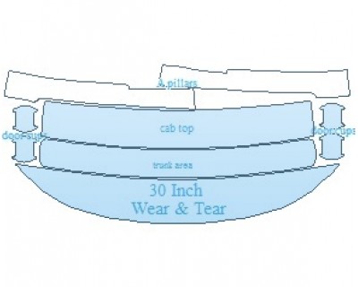 2025 CHRYSLER VOYAGER LX COMMON WEAR AREA KIT - PRECUT PPF CLEAR BRA WRAP
