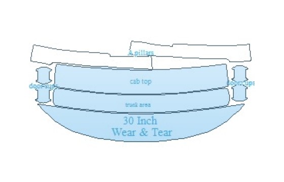 Precut PPF Kit – Clear Bra Paint Protection Film 2026 CHRYSLER VOYAGER L COMMON WEAR AREA KIT - PRECUT PPF CLEAR BRA WRAP