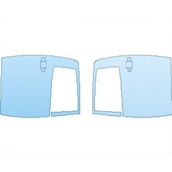 2023 TOYOTA TUNDRA SR5 WITH TRD HOOD SCOOP DOORS REAR FOR CREWMAX - PRECUT PPF CLEAR BRA WRAP