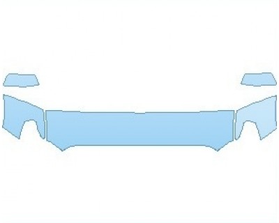 2024 TOYOTA TUNDRA TRD PRO HOOD (NO WRAPPED EDGES) - PRECUT PPF CLEAR BRA WRAP