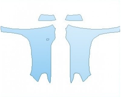 2024 TOYOTA TUNDRA TRD PRO FULL FENDER WITH ANTENNA (NO WRAPPED EDGES) - PRECUT PPF CLEAR BRA WRAP