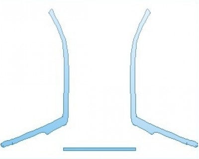 2024 TOYOTA TUNDRA TRD PRO DOOR SURROUND FOR CREWMAX - PRECUT PPF CLEAR BRA WRAP