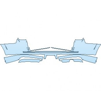 PAINT PROTECTION KIT - 2021 TOYOTA 4RUNNER NIGHTSHADE SPECIAL EDITION REAR BUMPER - PRECUT PPF CLEAR BRA WRAP