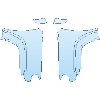 PAINT PROTECTION KIT - 2024 TOYOTA 4RUNNER NIGHTSHADE SPECIAL EDITION FULL FENDERS (WRAPPED EDGES) - PRECUT PPF CLEAR BRA WRAP