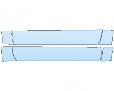 PAINT PROTECTION KIT - 2020 CHEVROLET SILVERADO 1500 LD WT ROCKER PANELS REGULAR CAB - PRECUT PPF CLEAR BRA WRAP