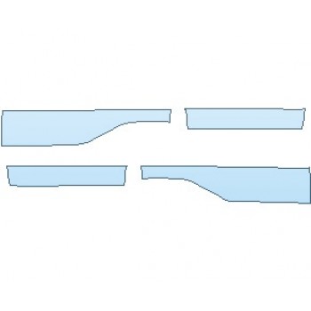 PAINT PROTECTION KIT - 2020 CHEVROLET SILVERADO 1500 LD WT ROCKER PANELS STANDARD BOX - PRECUT PPF CLEAR BRA WRAP