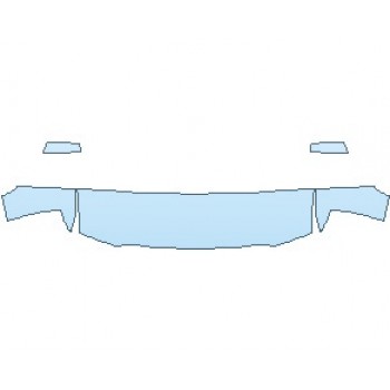 PAINT PROTECTION KIT - 2020 CHEVROLET SILVERADO 1500 LD WT HOOD KIT (WRAPPED EDGES) - PRECUT PPF CLEAR BRA WRAP