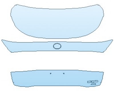 PAINT PROTECTION KIT - 2024 LEXUS IS 300 REAR HATCH WITH IS 300 OR 350 & AWD EMBLEM - PRECUT PPF CLEAR BRA WRAP