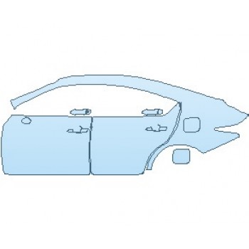 PAINT PROTECTION KIT - 2024 LEXUS IS 300 REAR QUARTER PANELS & DOORS LEFT SIDE - PRECUT PPF CLEAR BRA WRAP