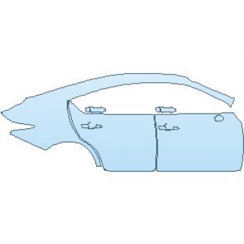 PAINT PROTECTION KIT - 2024 LEXUS IS 300 REAR QUARTER PANELS & DOORS RIGHT SIDE - PRECUT PPF CLEAR BRA WRAP