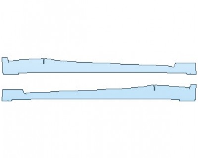PAINT PROTECTION KIT - 2024 LEXUS IS 300 ROCKER PANELS - PRECUT PPF CLEAR BRA WRAP