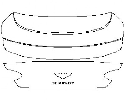 2021 BENTLEY CONTINENTAL GT COUPE REAR DECK LID