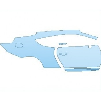PAINT PROTECTION KIT - 2022 BENTLEY CONTINENTAL GT COUPE REAR QUARTER AND DOOR LEFT - PRECUT PPF CLEAR BRA WRAP
