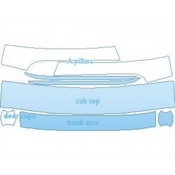 PAINT PROTECTION KIT - 2022 BENTLEY CONTINENTAL GT COUPE COMMON WEAR AREA KIT - PRECUT PPF CLEAR BRA WRAP