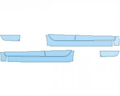 PAINT PROTECTION KIT - 2025 NISSAN VERSA SR ROCKER PANELS - PRECUT PPF CLEAR BRA WRAP
