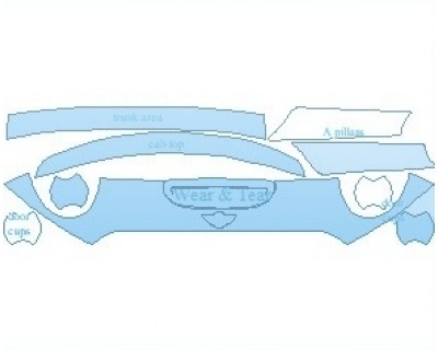 PAINT PROTECTION KIT - 2020 MINI HARDTOP JCW 2 DOOR COMMON WEAR AREA KIT AREAS - INVISIBLEMASK - 3M PAINT PROTECTION