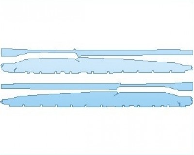 PAINT PROTECTION KIT - 2020 AUDI R8 V10 SPYDER ROCKER PANELS - INVISIBLEMASK - 3M PAINT PROTECTION