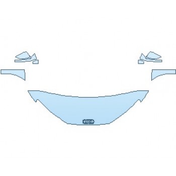 PAINT PROTECTION KIT - 2021 AUDI R8 V10 SPYDER HOOD (NO WRAPPED EDGES) - PRECUT PPF CLEAR BRA WRAP