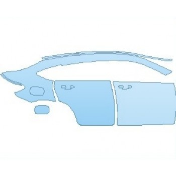 Precut PPF Kit – Clear Bra Paint Protection Film PAINT PROTECTION KIT - 2021 MERCEDES GLC CLASS AMG GLC 43 COUPE REAR QUARTER PANEL AND DOORS RIGHT SIDE - PRECUT PPF CLEAR BRA WRAP
