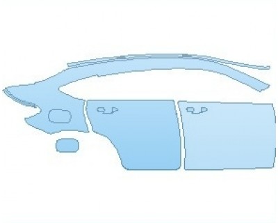 PAINT PROTECTION KIT - 2021 MERCEDES GLC CLASS AMG GLC 43 COUPE REAR QUARTER PANEL AND DOORS RIGHT SIDE - PRECUT PPF CLEAR BRA WRAP