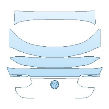 PAINT PROTECTION KIT - 2021 MERCEDES GLC CLASS AMG GLC 43 COUPE REAR HATCH HAND CUT OR REMOVE AND REPLACE EMBLEMS - PRECUT PPF CLEAR BRA WRAP