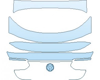 PAINT PROTECTION KIT - 2021 MERCEDES GLC CLASS AMG GLC 43 COUPE REAR HATCH HAND CUT OR REMOVE AND REPLACE EMBLEMS - PRECUT PPF CLEAR BRA WRAP