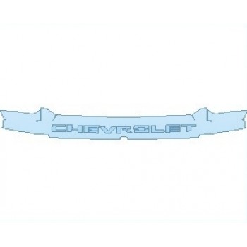PAINT PROTECTION KIT - 2022 CHEVROLET SILVERADO HD CUSTOM GRILLE - PRECUT PPF CLEAR BRA WRAP