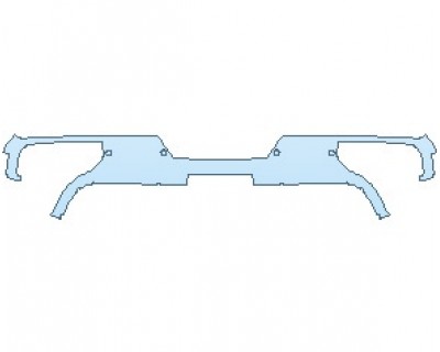 PAINT PROTECTION KIT - 2023 CHEVROLET SILVERADO HD LTZ REAR BUMPER WITH SENSORS - PRECUT PPF CLEAR BRA WRAP