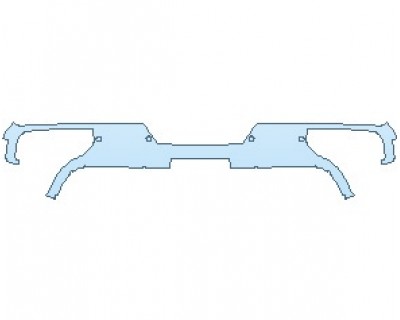 2023 CHEVROLET SILVERADO HD LT REAR BUMPER WITH SENSORS