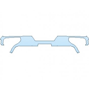 PAINT PROTECTION KIT - 2022 CHEVROLET SILVERADO HD CUSTOM REAR BUMPER - PRECUT PPF CLEAR BRA WRAP