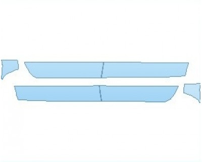PAINT PROTECTION KIT - 2023 CHEVROLET SILVERADO HD LTZ DOORS LOWER CREW CAB - PRECUT PPF CLEAR BRA WRAP