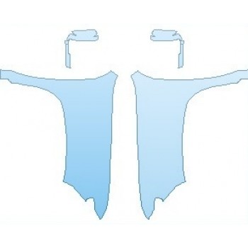 PAINT PROTECTION KIT - 2022 CHEVROLET SILVERADO HD WT FULL FENDERS (NO WRAPPED EDGES) - PRECUT PPF CLEAR BRA WRAP