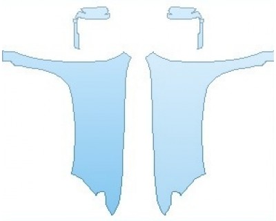 PAINT PROTECTION KIT - 2023 CHEVROLET SILVERADO HD LTZ FULL FENDERS (NO WRAPPED EDGES) - PRECUT PPF CLEAR BRA WRAP