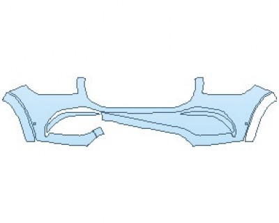 PAINT PROTECTION KIT - 2023 MERCEDES GLS MAYBACH BUMPER WITH SENSORS - PRECUT PPF CLEAR BRA WRAP