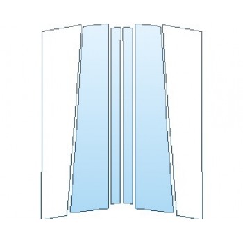 PAINT PROTECTION KIT - 2023 MERCEDES GLS MAYBACH B PILLARS - PRECUT PPF CLEAR BRA WRAP