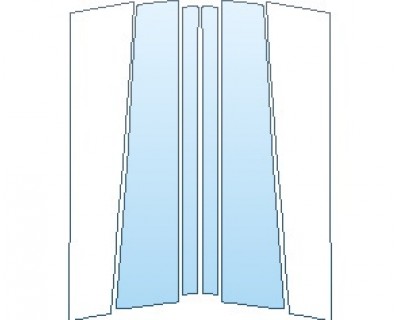 PAINT PROTECTION KIT - 2023 MERCEDES GLS MAYBACH B PILLARS - PRECUT PPF CLEAR BRA WRAP