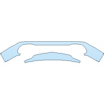 PAINT PROTECTION KIT - 2021 MERCEDES GLS MAYBACH REAR BUMPER LOWER - PRECUT PPF CLEAR BRA WRAP