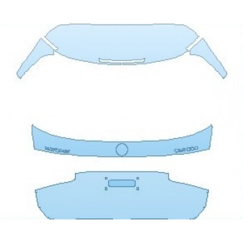 PAINT PROTECTION KIT - 2021 MERCEDES GLS MAYBACH REAR HATCH WITH MAYBACH AND GLS 600 EMBLEMS - PRECUT PPF CLEAR BRA WRAP