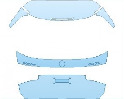 PAINT PROTECTION KIT - 2023 MERCEDES GLS MAYBACH REAR HATCH WITH MAYBACH & GLS 600 EMBLEMS - PRECUT PPF CLEAR BRA WRAP